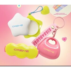 The Creme Shop Kiss & Blush Makeup Bundle Star Compact Keychain Sleeping Mask